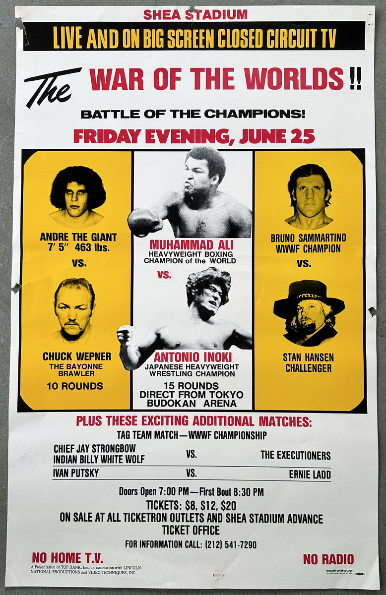 ANDRE THE GIANT-CHUCK WEPNER-BRUNO SAMMARTINO-STAN HANSEN ON SITE