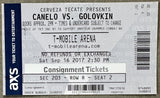 ALVAREZ, CANELO-GENNADY GOLOVKIN ON SITE FULL TICKET (2017)