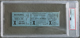 CLAY, CASSIUS-DOUG JONES ON SITE FULL TICKET (1963-PSA/DNA EX-MT 6-HIGHEST GRADED)