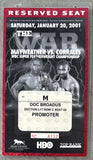 MAYWEATHER, JR., FLOYD-DIEGO CORRALES CREDENTIAL (2001-USED BY FOREMAN TRAINER DOC BROADUS)