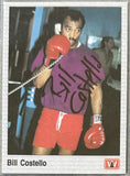 COSTELLO, BILLY SIGNED AW HALL OF FAME BOXING CARD (1991)