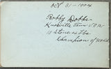 BOWKER, JOE & BOBBY DOBBS INK SIGNED ALBUM PAGE
