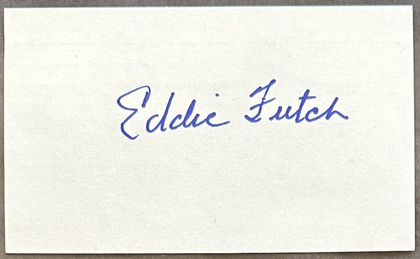 FUTCH, EDDIE SIGNED INDEX CARD