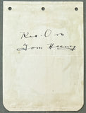 HEENEY, TOM INK SIGNED ALBUM PAGE