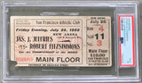 JEFFRIES, JAMES J.-ROBERT FITZSIMMONS II ON SITE FULL TICKET (1902-PSA/DNA)