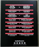 TAYLOR, KATIE-AMANDA SERRANO OFFICIAL PROGRAM (2022)