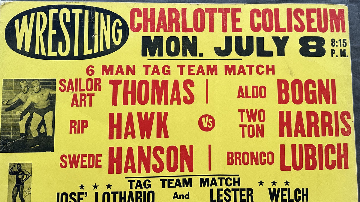 THOMAS, SAILOR ART & RIP HAWK & SWEDE HANSON VS ALDO BOGNI & TWO
