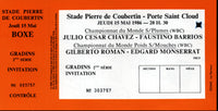 CHAVEZ, JULIO CESAR-FAUSTINO BARRIOS FULL TICKET (1986)