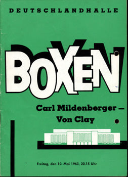 MILDENBERGER, KARL-VON CLAY OFFICIAL PROGRAM (1963)