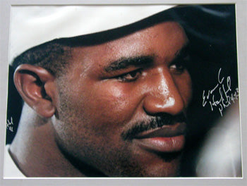 HOLYFIELD, EVANDER SIGNED TYPE 1 LARGE FORMAT PHOTO