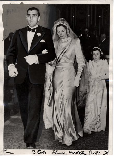 CARNERA, PRIMO & WIFE WIRE PHOTO (1939)