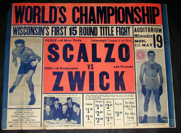 SCALZO, PETEY-PHIL ZWICK ON SITE POSTER (1941)