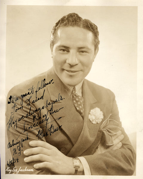 BAER, MAX SIGNED PHOTO (1934-AS CHAMPION)