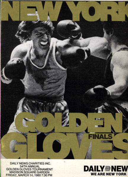 1980 & 1981 GOLDEN GLOVES OFFICIAL PROGRAMS (2)