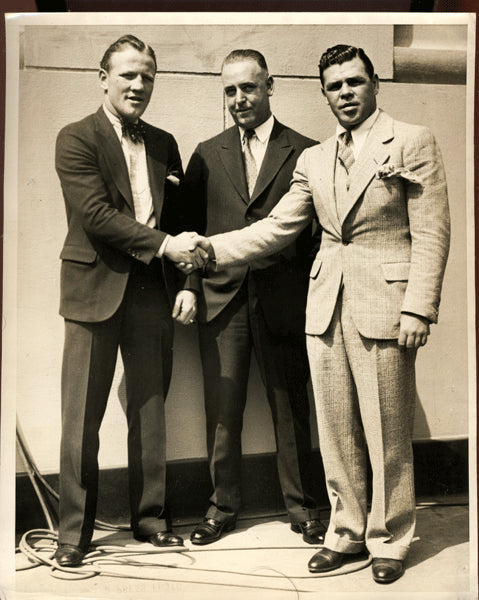 WALKER, MICKEY & ACE HUDKINS WIRE PHOTO (1929)