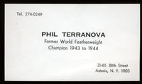 TERRANOVA, PHIL BUSINESS CARD