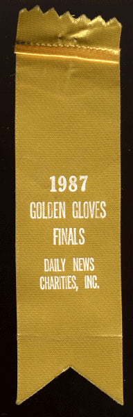 1987 DAILY NEWS GOLDEN GLOVES RIBBON