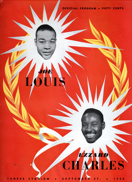 LOUIS, JOE-EZZARD CHARLES OFFICIAL PROGRAM (1950)