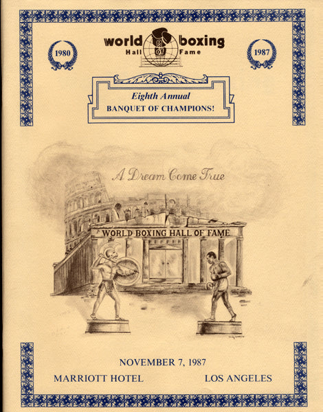 1987 World Boxing Hall of Fame Program.