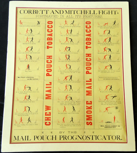 CORBETT-MITCHELL TOBACCO ADVERTISING POSTER (1894)