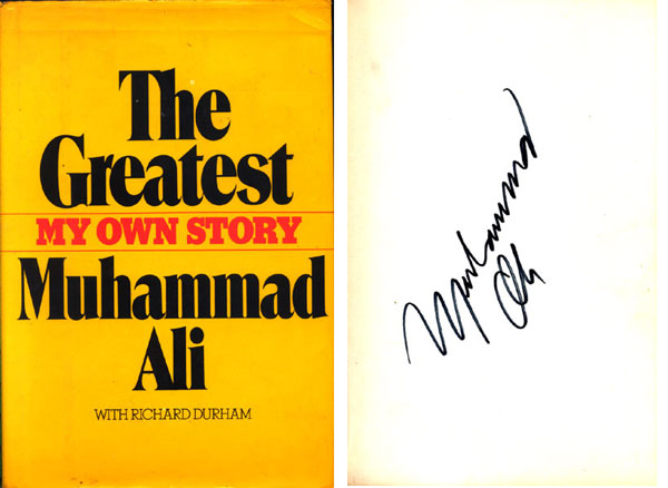 ALI, MUHAMMAD VINTAGE SIGNED BOOK THE GREATEST