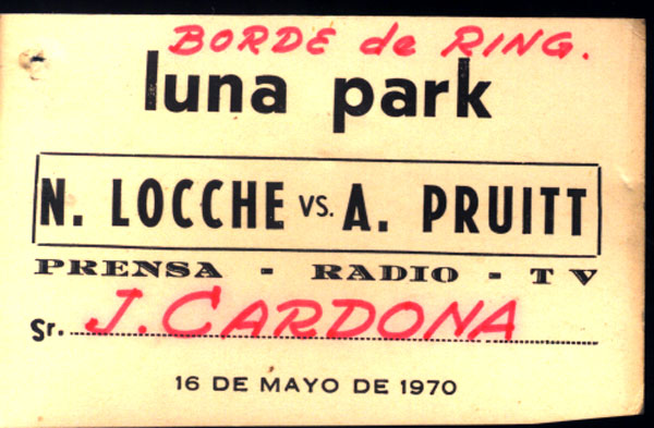 LOCCHE, NICOLINO-ADOLPH PRUITT PRESS PASS (1970)