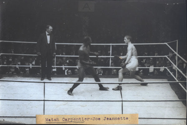 CARPENTIER, GEORGES-JOE JEANNETTE ORIGINAL WIRE PHOTO (1914)