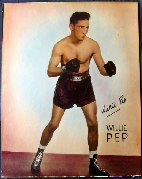 PEP, WILLIE SIGNED HAND TINTED PHOTO