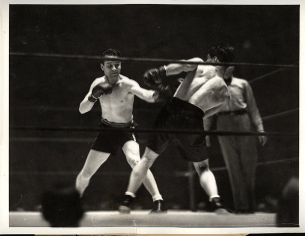 MCLARNIN, JIMMY-SAMMY FULLER WIRE PHOTO (1932-8TH ROUND) – JO Sports Inc.