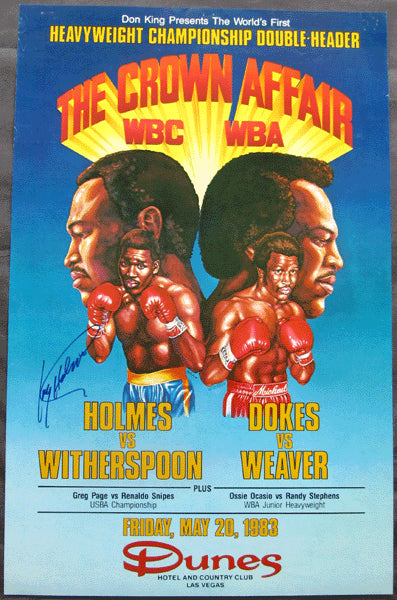 HOLMES, LARRY-TIM WITHERSPOON ON SITE POSTER (1983-SIGNED BY HOLMES)
