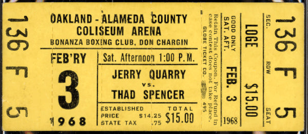 QUARRY, JERRY-THAD SPENCER FULL TICKET (1968-TITLE ELIMINATOR)
