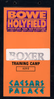 BOWE, RIDDICK-EVANDER HOLYFIELD II TRAINING CAMP CREDENTIAL (EDDIE FUTCH COLLECTION-1993)