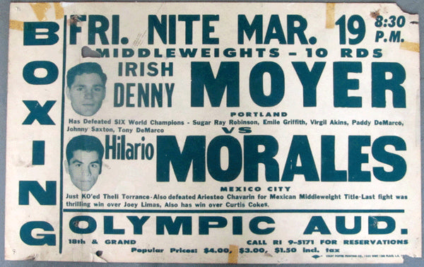 MOYER, DENNY-HILARIO MORALES ON SITE POSTER (1965)