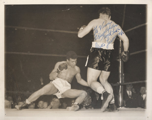 LESNEVICH, GUS SIGNED PHOTO (1948-FIGHTING BILLY FOX)