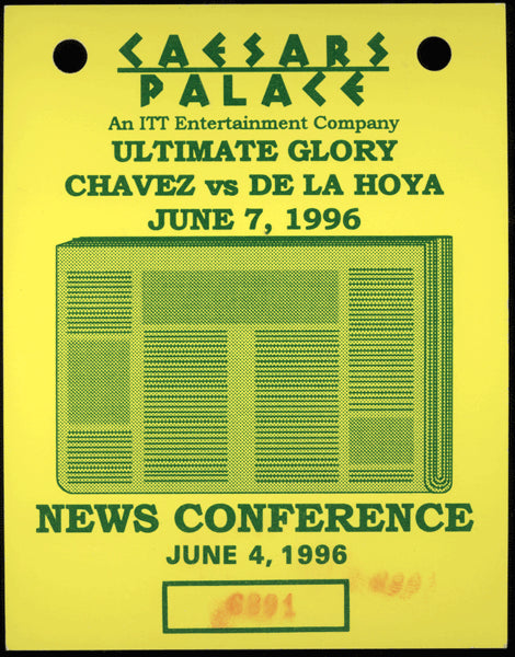 DE LA HOYA, OSCAR-JULIO CESAR CHAVEZ MEDIA CREDENTIAL (1996)