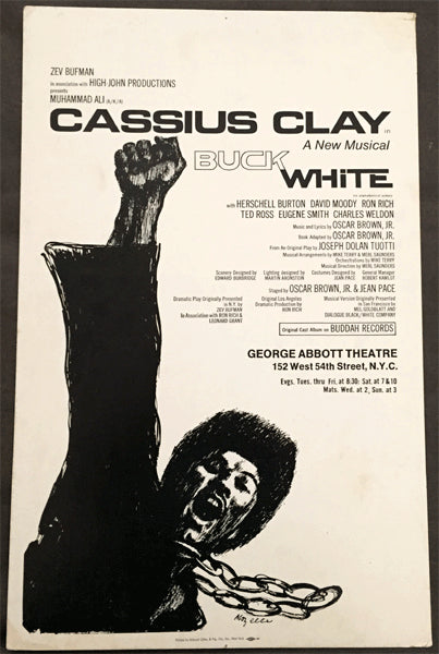 ALI, MUHAMMAD-CASSIUS CLAY IN MUSICAL BUCK WHITE ORIGINAL POSTER (1969)