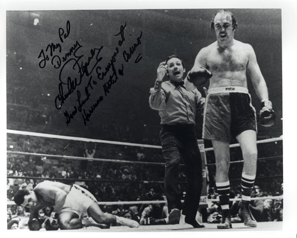WEPNER, CHUCK SIGNED PHOTO (FROM FIGHT WITH ALI)