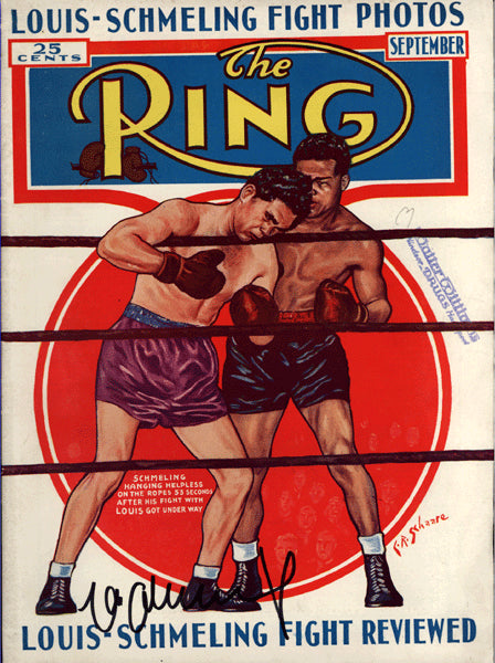 SCHELING, MAX SIGNED RING MAGAZINE (SEPTEMBER 1938)