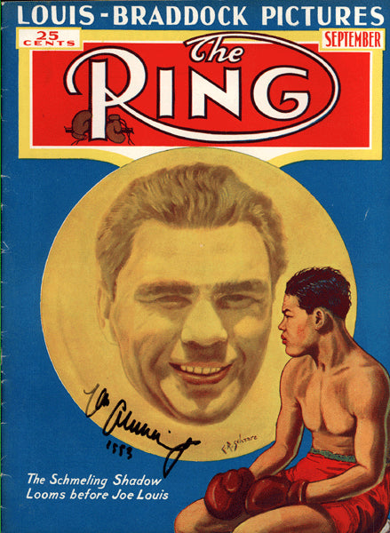 SCHMELING, MAX SIGNED RING MAGAZINE (SEPTEMBER 1937)