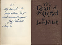 THE ROAR OF THE CROWD SIGNED BOOK BY JAMES J. CORBETT (1925)