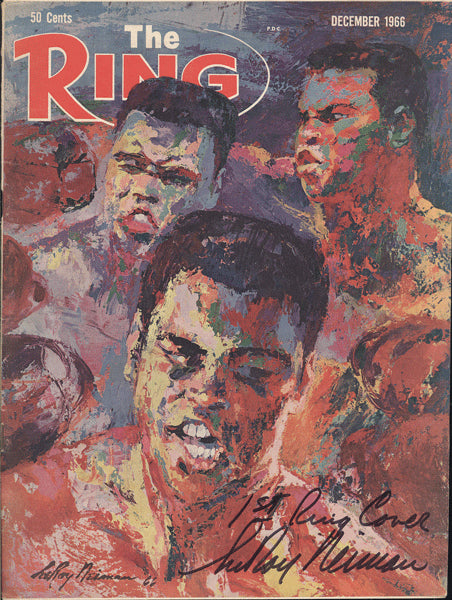 RING MAGAZINE DECEMBER 1966 (SIGNED BY LEROY NEIMAN)
