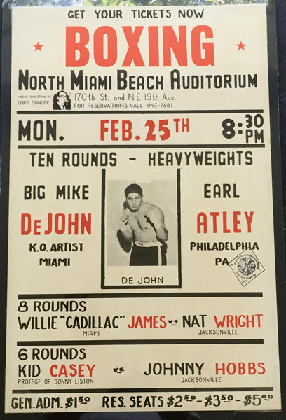 DEJOHN, MIKE-EARL ATLEY ON SITE POSTER (1963)