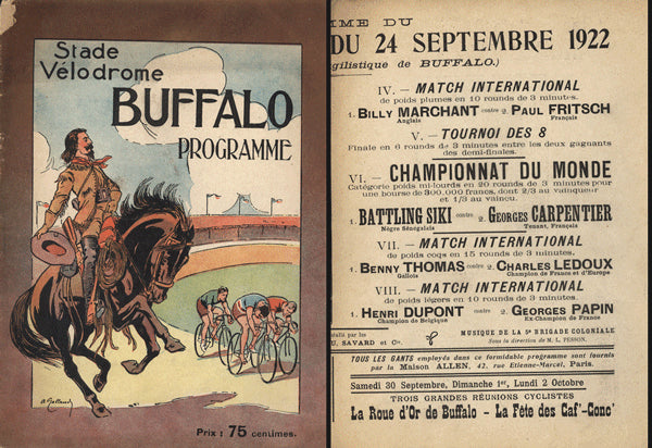 AFFICHE ANCIENNE FILM BOXE BATTLING GEO AVEC GEORGES