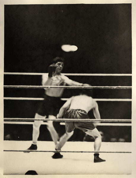MCLARNIN, JIMMY-SAMMY MANDELL WIRE PHOTO (1929-7TH ROUND)