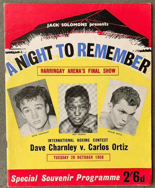 ORTIZ, CARLOS-DAVE CHARNLEY OFFICIAL PROGRAM (1958)