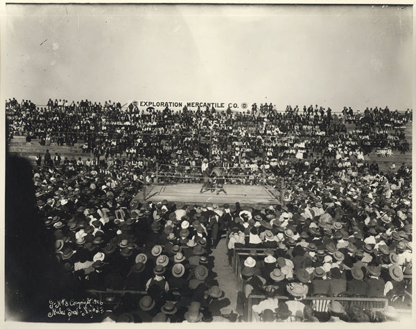 GANS, JOE-BATTLING NELSON ORIGINAL ANTIQUE PHOTO (1906)