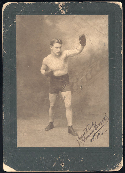 CORBETT II YOUNG SIGNED CABINET CARD (1901)