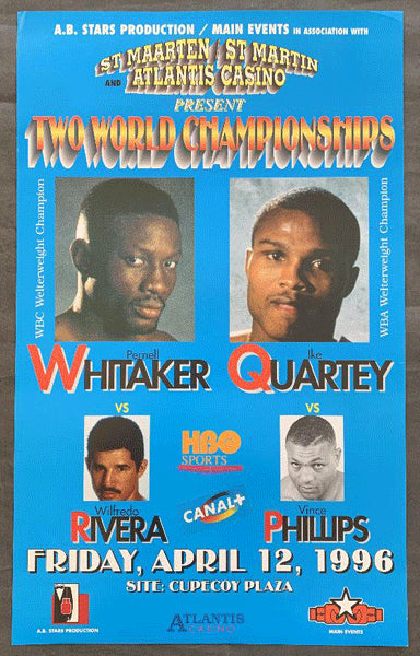 WHITAKER, PERNELL-WILFREDO RIVERA ON SITE POSTER (1996)