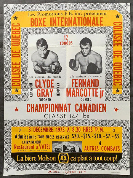 GRAY, CLYDE-FERNAND MARCOTTE ON SITE POSTER (1973)