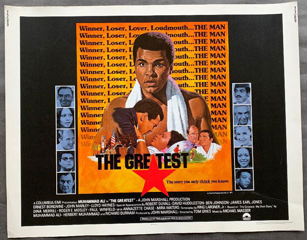ALI, MUHAMMAD MOVIE POSTER FOR THE GREATEST (1977)